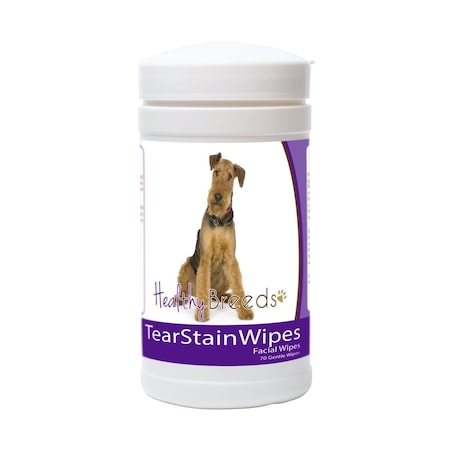 Healthy Breeds Airedale Terrier Tear Stain Wipes 840235153054